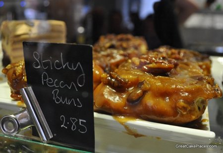 Sticky Pecan Buns at Flourtown Bakery in Brighton